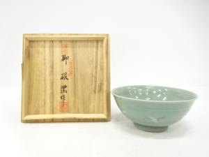 韓国人間文化財　柳海剛造　雲鶴　茶碗